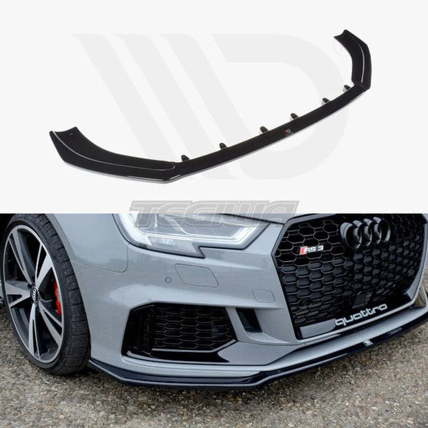 Maxton Design Front Splitter V.2 Audi RS3 8V Facelift Sedan 2017-20
