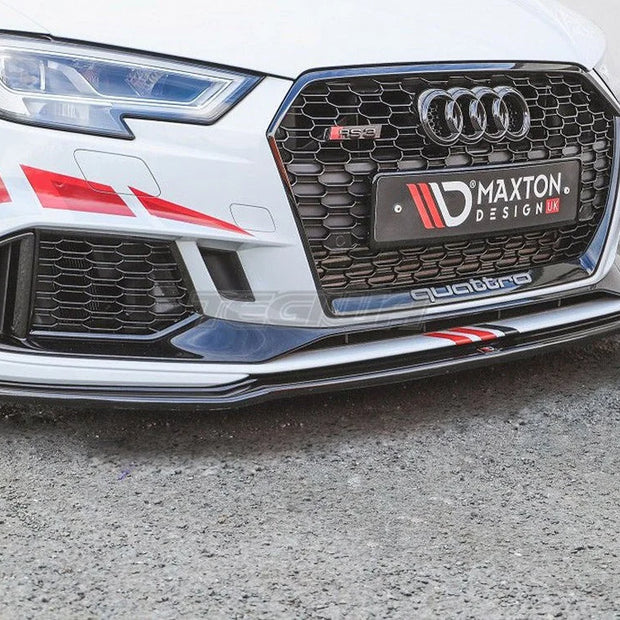 Maxton Design Front Splitter V.2 Audi RS3 8V Facelift Sportback 17-20