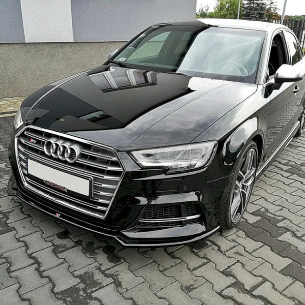 Maxton Design Front Splitter V.2 Audi S3 A3 S-line 8V Facelift Sedan 17-20