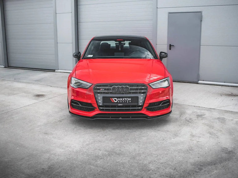 Maxton Design Front Splitter V.2 Audi S3 A3 S-line 8V Sedan Cabrio 13-16