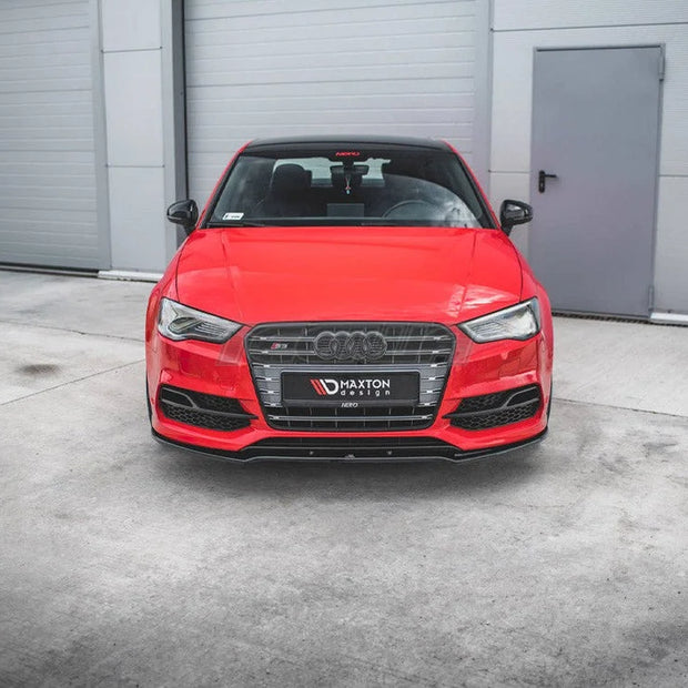 Maxton Design Front Splitter V.2 Audi S3 A3 S-line 8V Sedan Cabrio 13-16
