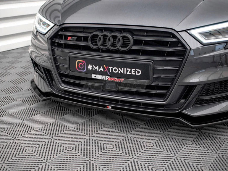 Maxton Design Front Splitter V.2 Audi S3 Sportback 8V Facelift
