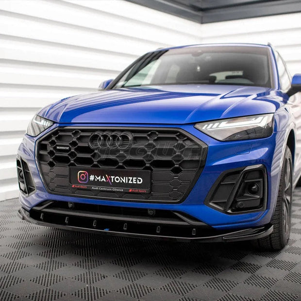 Maxton Design Front Splitter V.2 Audi SQ5 Q5 S-Line SUV Sportback Mk2 Facelift