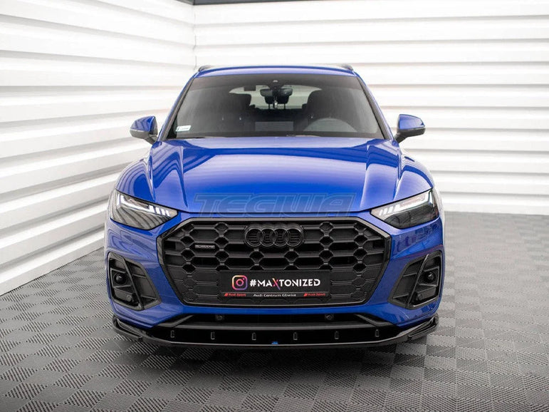 Maxton Design Front Splitter V.2 Audi SQ5 Q5 S-Line SUV Sportback Mk2 Facelift