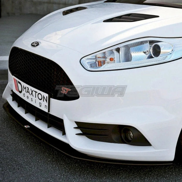 Maxton Design Front Splitter V.2 Fiesta MK7 ST Facelift 2013-17