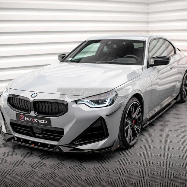 Maxton Design Front Splitter V.2 + Flaps BMW 2-Series Coupe M-Pack M240i G42