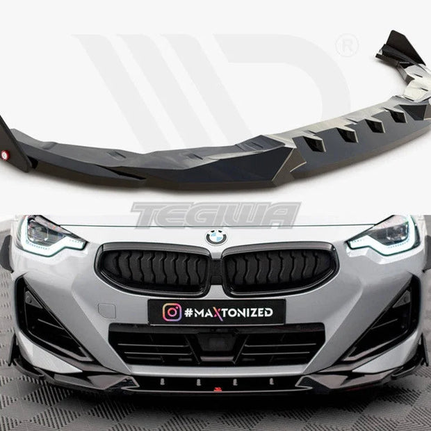 Maxton Design Front Splitter V.2 + Flaps BMW 2-Series Coupe M-Pack M240i G42