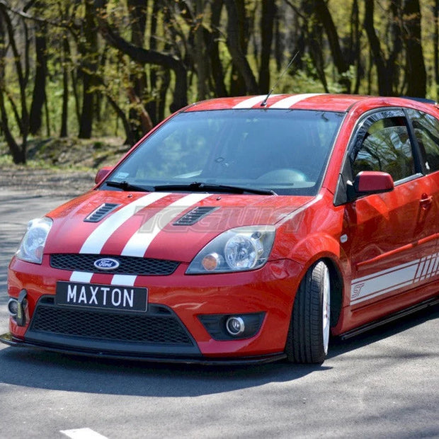 Maxton Design Front Splitter V.2 Ford Fiesta MK 6 St zetec S 09-07