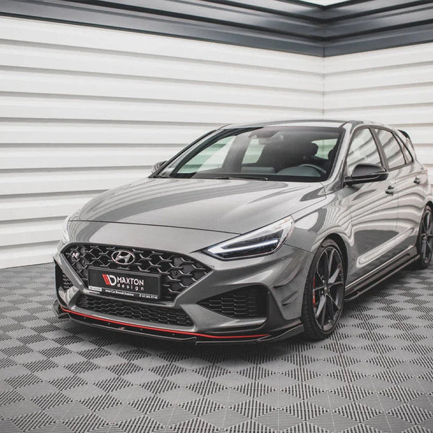 Maxton Design Front Splitter V.2 Hyundai I30 N Hatchback fastback MK3 Facelift 2020-