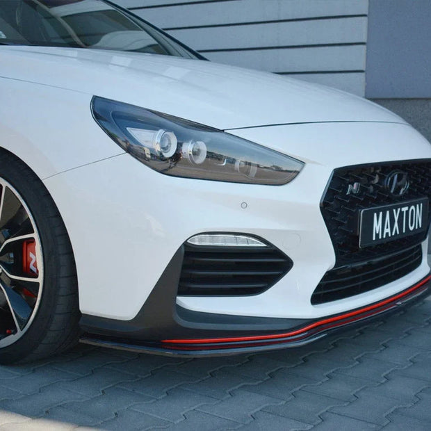 Maxton Design Front Splitter V.2 Hyundai I30 N MK3 Hatchback Fastback 2017-