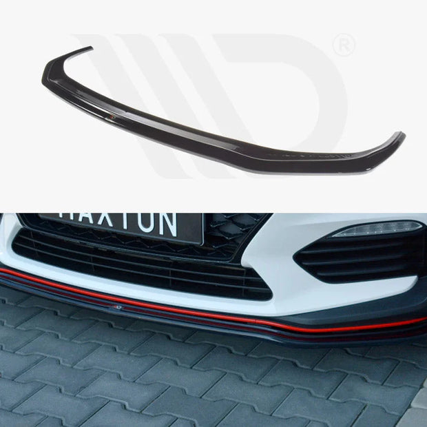 Maxton Design Front Splitter V.2 Hyundai I30 N MK3 Hatchback Fastback 2017-