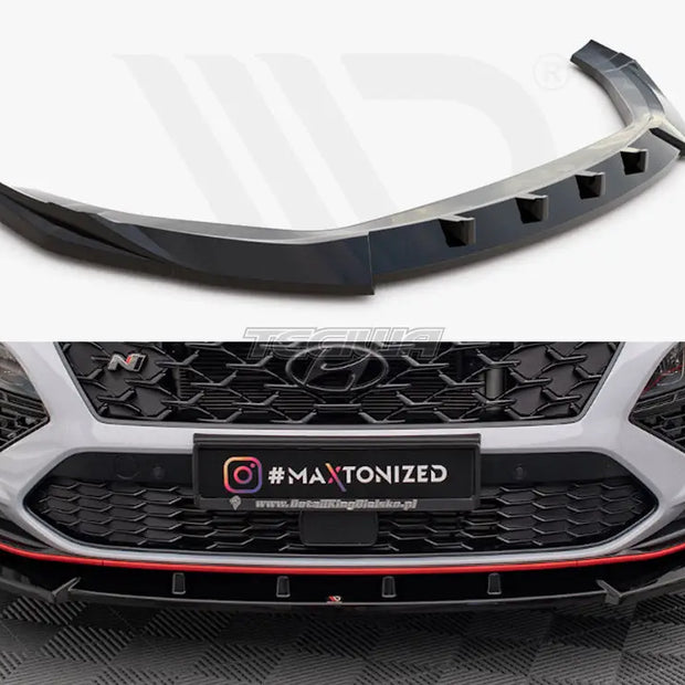 Maxton Design Front Splitter V.2 Hyundai Kona N Mk1