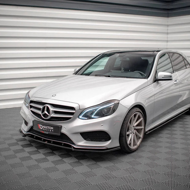 Maxton Design Front Splitter V.2 Mercedes E Amg-line Sedan W212 Facelift 12-16