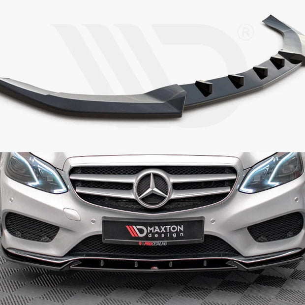 Maxton Design Front Splitter V.2 Mercedes E Amg-line Sedan W212 Facelift 12-16