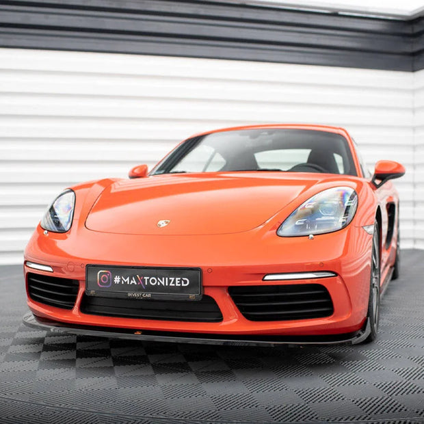 Maxton Design Front Splitter V.2 Porsche 718 Cayman 982c