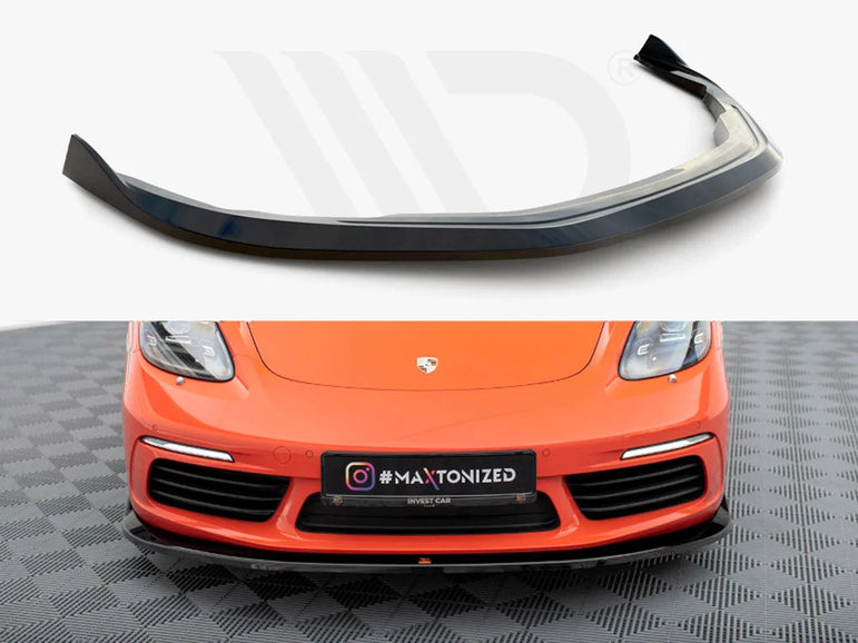 Maxton Design Front Splitter V.2 Porsche 718 Cayman 982c