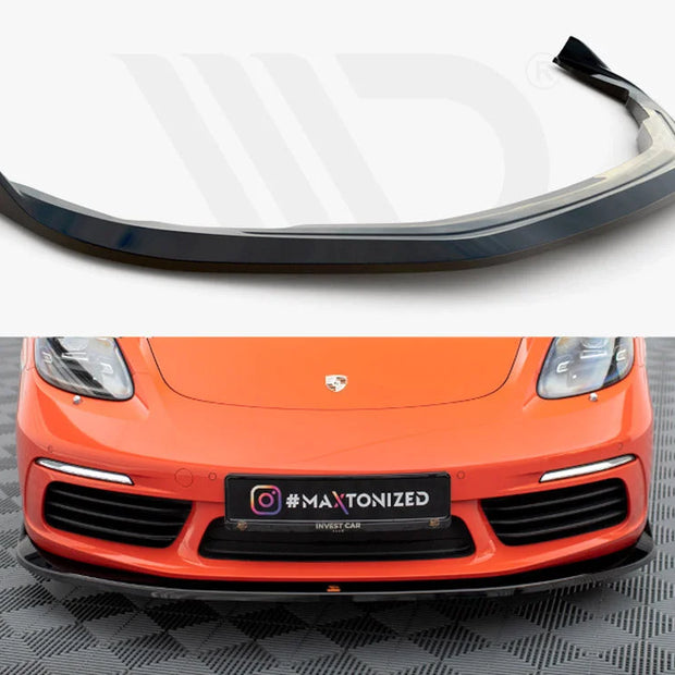 Maxton Design Front Splitter V.2 Porsche 718 Cayman 982c