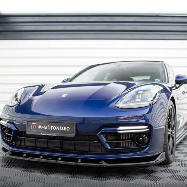 Maxton Design Front Splitter V.2 Porsche Panamera E-Hybrid 971 Facelift