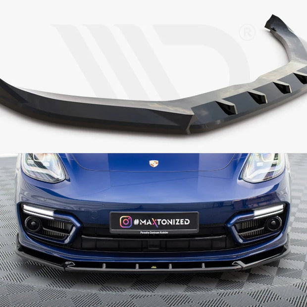 Maxton Design Front Splitter V.2 Porsche Panamera E-Hybrid 971 Facelift