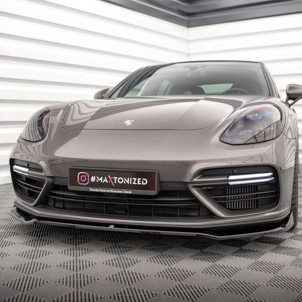 Maxton Design Front Splitter V.2 Porsche Panamera E-Hybrid 971