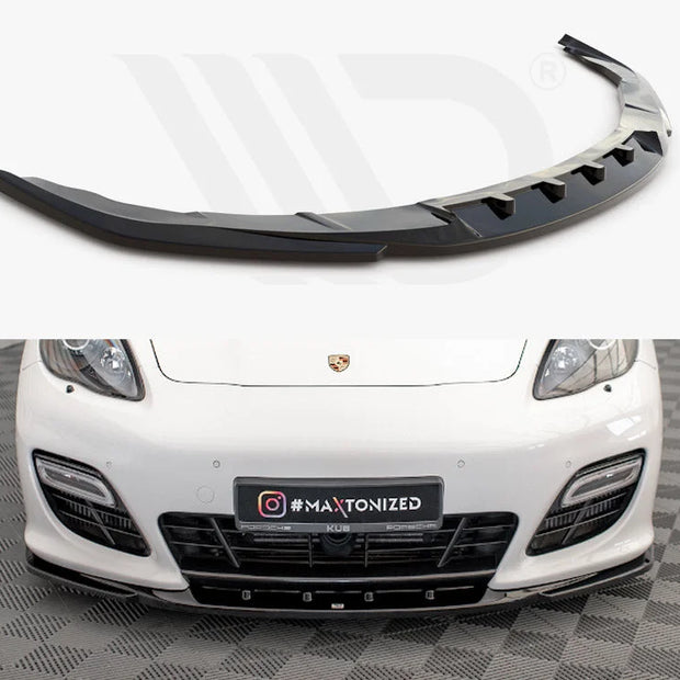 Maxton Design Front Splitter V.2 Porsche Panamera Turbo Sport Design Package 970