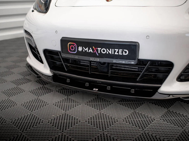 Maxton Design Front Splitter V.2 Porsche Panamera Turbo Sport Design Package 970