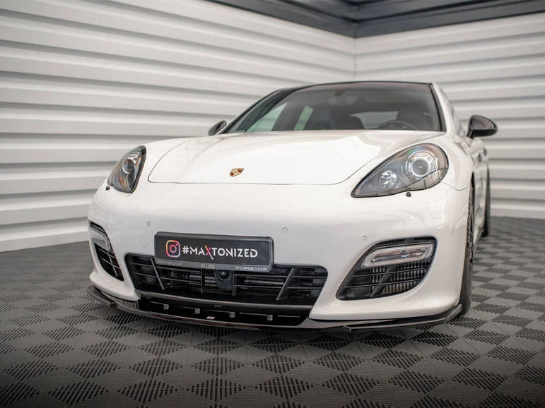 Maxton Design Front Splitter V.2 Porsche Panamera Turbo Sport Design Package 970