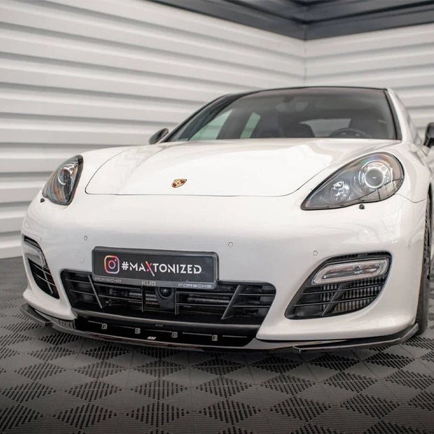 Maxton Design Front Splitter V.2 Porsche Panamera Turbo Sport Design Package 970