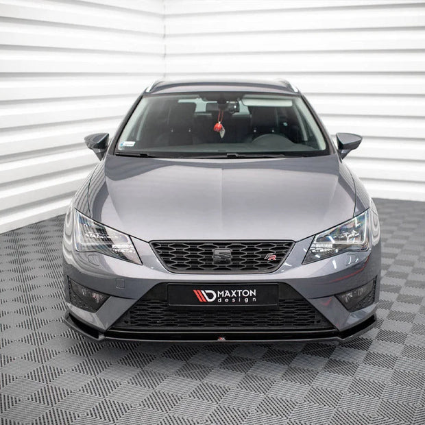 Maxton Design Front Splitter V.2 Seat Leon FR Cupra MK3 12-16