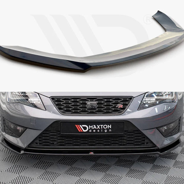 Maxton Design Front Splitter V.2 Seat Leon FR Cupra MK3 12-16