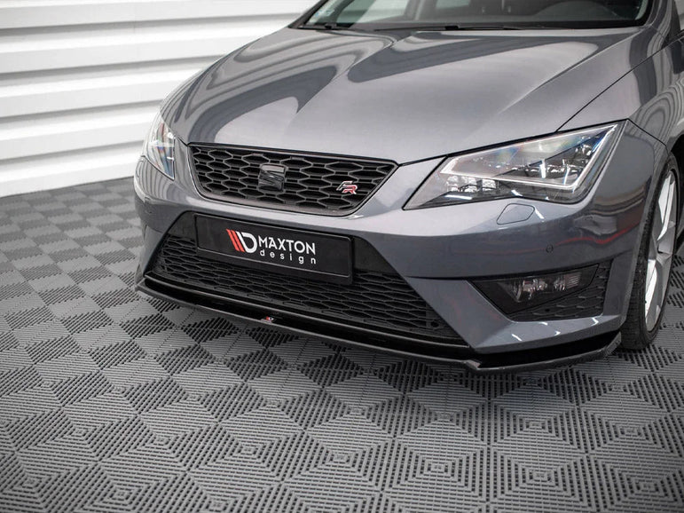 Maxton Design Front Splitter V.2 Seat Leon FR Cupra MK3 12-16