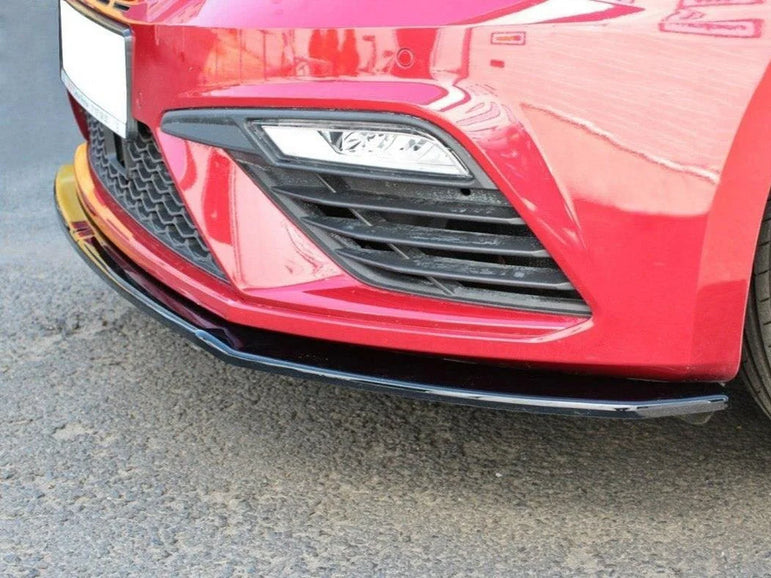 Maxton Design Front Splitter V.2 Seat Leon MK 3.5 Cupra fr 17-19