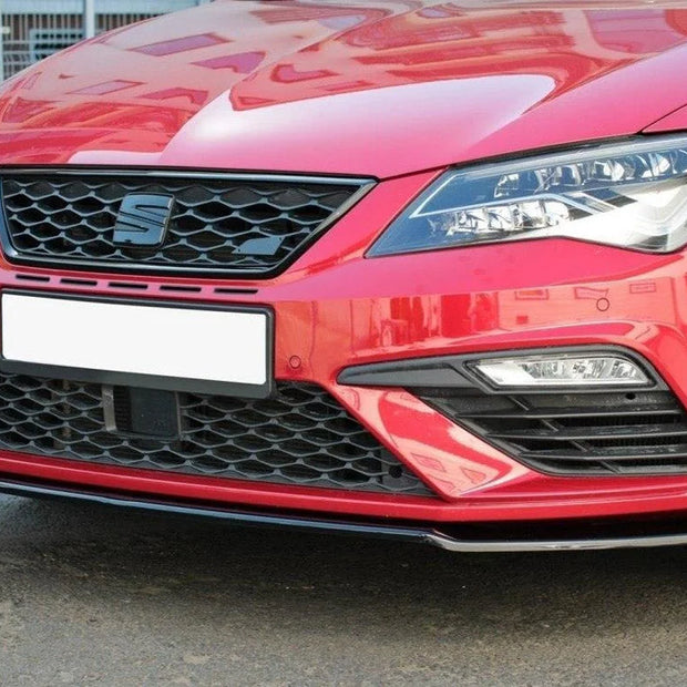Maxton Design Front Splitter V.2 Seat Leon MK 3.5 Cupra fr 17-19