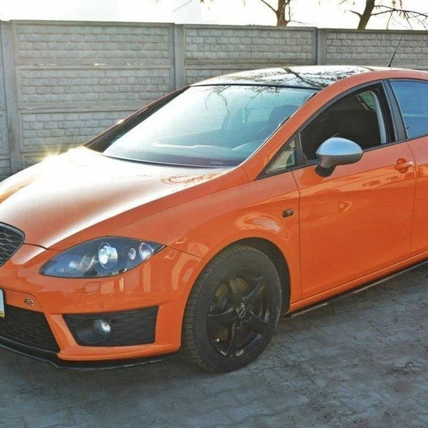 Maxton Design Front Splitter V.2 Seat Leon MK2 Cupra FR Facelift