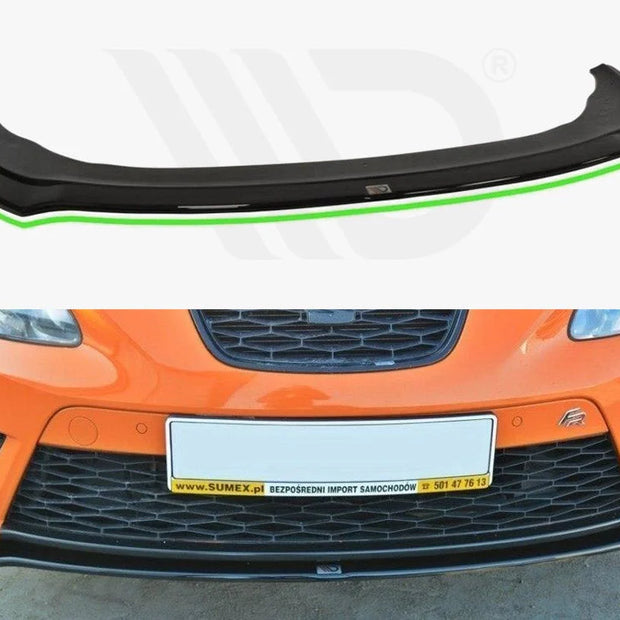 Maxton Design Front Splitter V.2 Seat Leon MK2 Cupra FR Facelift