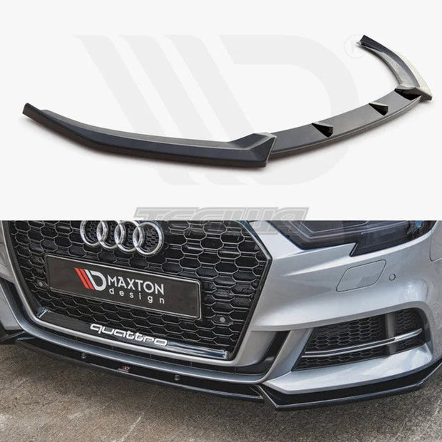 Maxton Design Front Splitter V.3 Audi S3 A3 S-line 8V Facelift Sedan 16-20