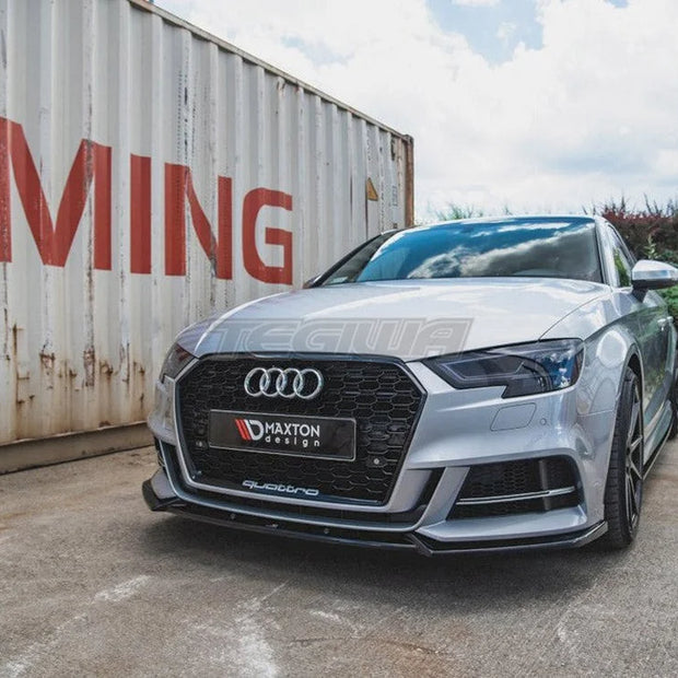 Maxton Design Front Splitter V.3 Audi S3 A3 S-line 8V Facelift Sedan 16-20