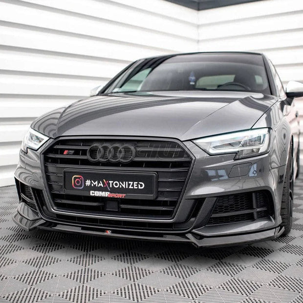 Maxton Design Front Splitter V.3 Audi S3 Sportback 8V Facelift