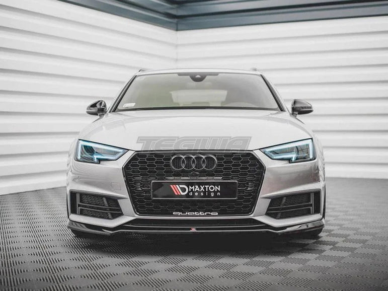 Maxton Design Front Splitter V.4 Audi S4 A4 S-line B9 15-19