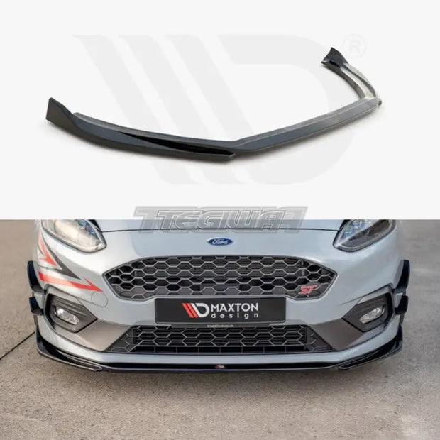 Maxton Design Front Splitter V.4 Ford Fiesta MK8 ST ST-Line 2017-