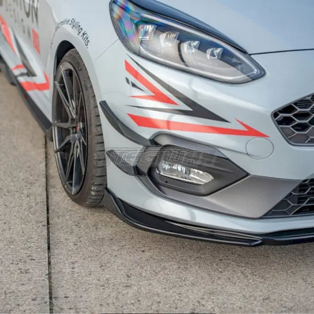 Maxton Design Front Splitter V.4 Ford Fiesta MK8 ST ST-Line 2017-