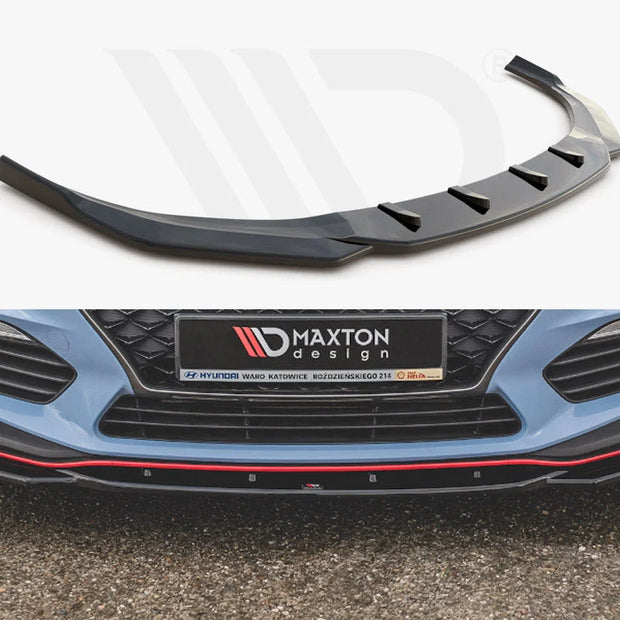 Maxton Design Front Splitter V.4 Hyundai I30 N MK3 Hatchback Fastback 17-20