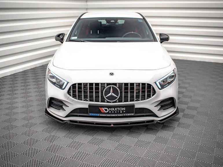 Maxton Design Front Splitter V.4 Mercedes A35 AMG V177 W177 2018-