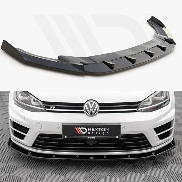 Maxton Design Front Splitter V.4 Volkswagen Golf R MK7 13-16