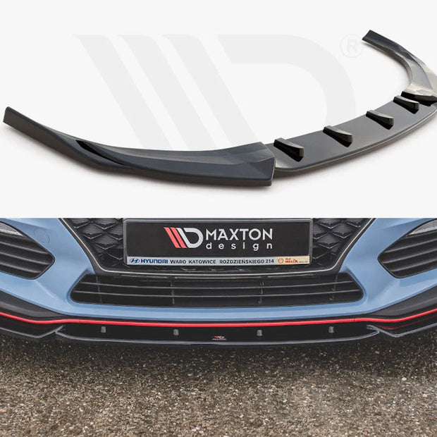 Maxton Design Front Splitter V.5 Hyundai I30 N MK3 Hatchback Fastback 17-20