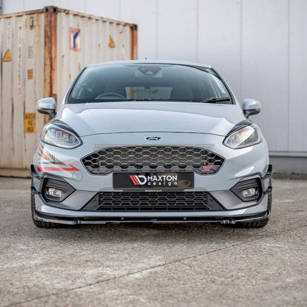 Maxton Design Front Splitter V.7 Ford Fiesta MK8 ST ST-Line 2017-