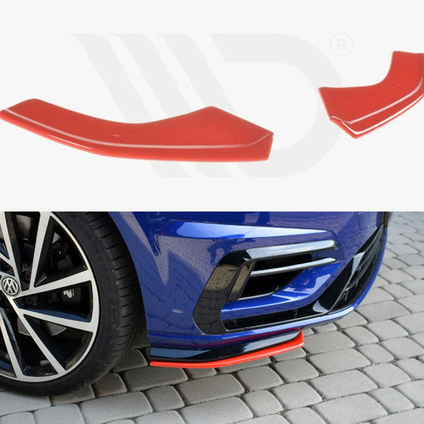 Maxton Design Front Splitter V.8 Volkswagen Golf 7 R Facelift 2017-UP