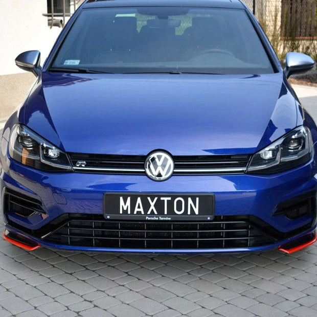 Maxton Design Front Splitter V.8 Volkswagen Golf 7 R Facelift 2017-UP