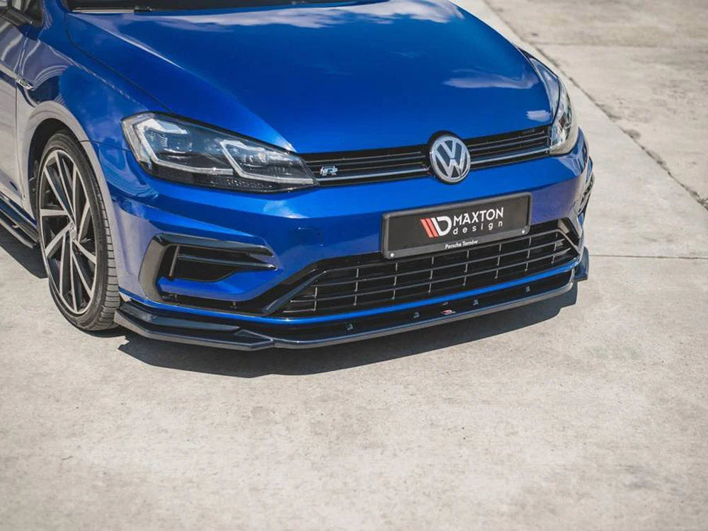 Maxton Design Front Splitter V.9 Volkswagen Golf R 7.5 01-20