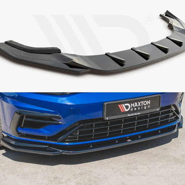Maxton Design Front Splitter V.9 Volkswagen Golf R 7.5 01-20